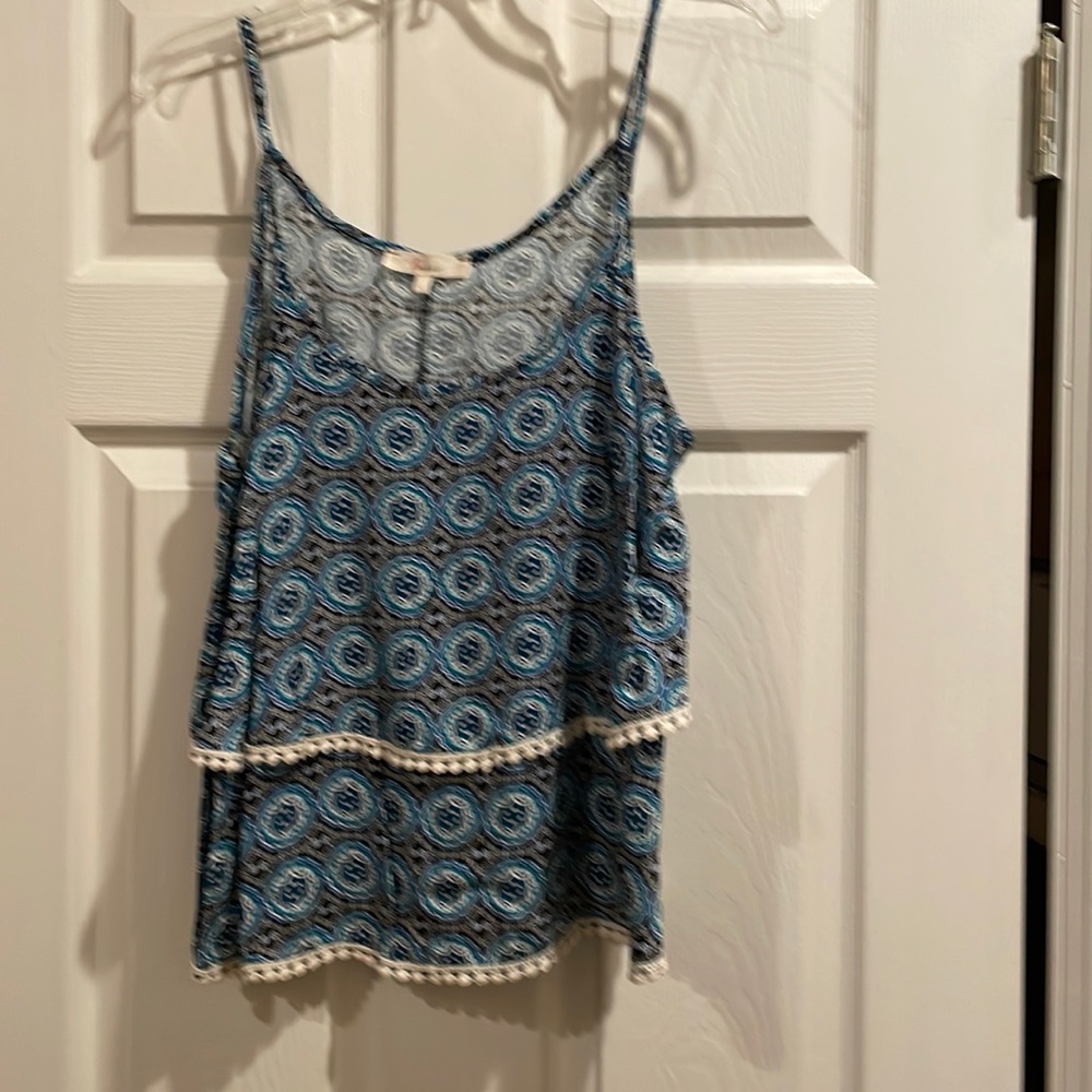 Woman’s Tank, size large, blue